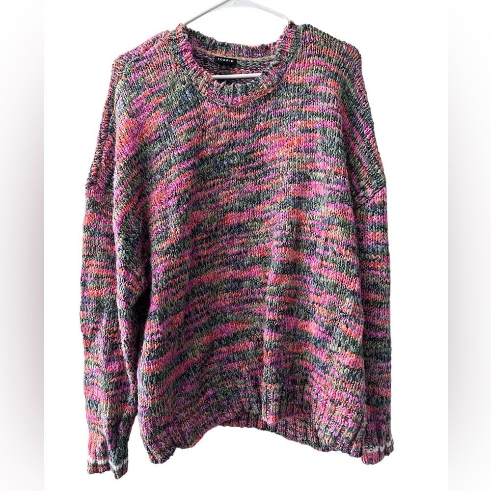 Torrid multi color knitted sweater